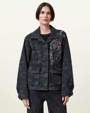 Finch Camouflage Denim Jacket