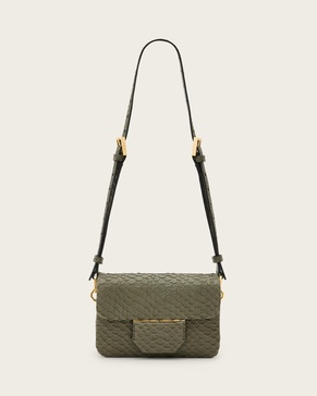 Jupiter Snake Effect Leather Crossbody Bag