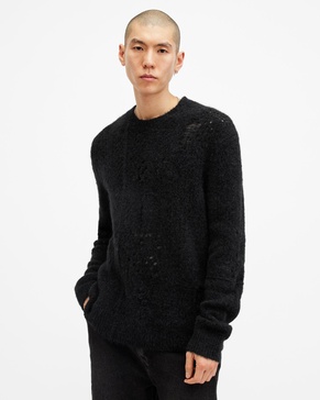 Hadwin Distressed Crew Neck Sweater
