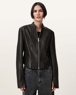 Sadler Slim Fit Leather Jacket