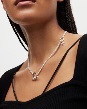 Nova Sterling Silver Charm Necklace
