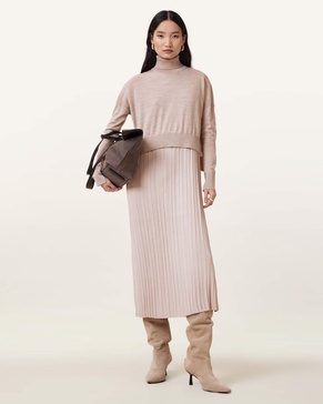 Vittoria 2-In-1 Pleated Midi Dress