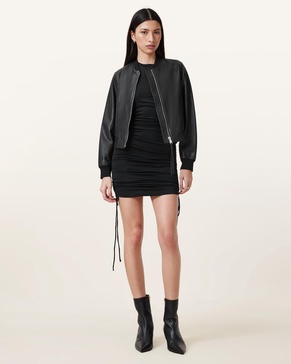 Orten Leather Bomber Jacket