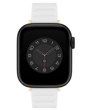 Anne Klein Ceramic Link Fashion Bracelet for Apple Watch, Secure, Adjustable, Apple Watch Replacement Band, Fits Most Wrists