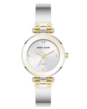 Anne Klein Women's Genuine Diamond Dial Bangle Watch