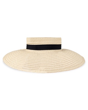 Jessica Simpson Women's Packable Straw Visor Hat