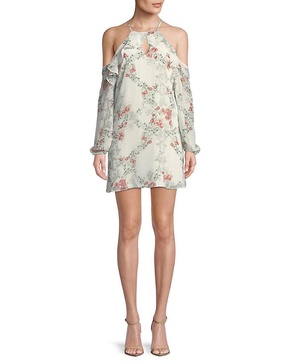BCBGeneration Women's Ruffle Surplice A-line Dress