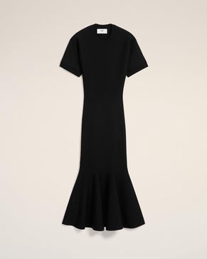 Black Godet Dress