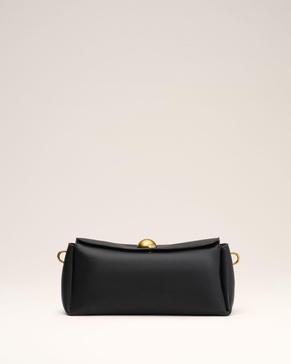 Black Leather Carrousel Bag