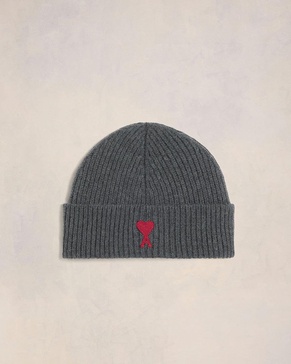 Grey Wool Ami de Coeur Beanie