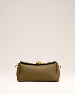 Khaki Leather Carrousel Bag
