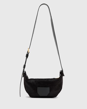 AllSaints Madea Luxe crossbody bag in black