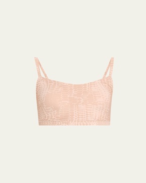 Leopard-Print Soft Stretch Padded Bralette
