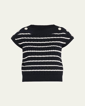 Portofino Knit Sweater with Button Detail