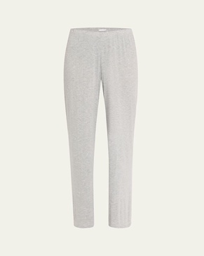 Soleil Straight-Leg Pointelle Knit Lounge Pants