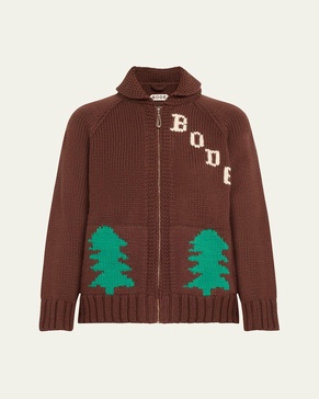 Fir Shawl Collar Wool Cardigan