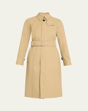 Feminine Belted Car Coat