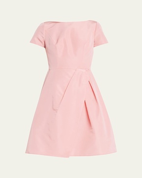 Icon Bateau Neck Short-Sleeve Dress
