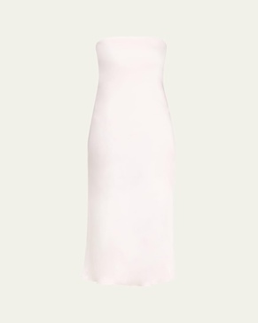 Shauna Strapless Cowl-Back Midi Dress