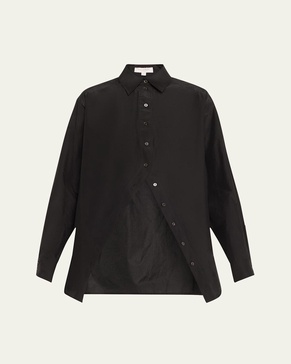 Portrait Collar Button Down Shirt