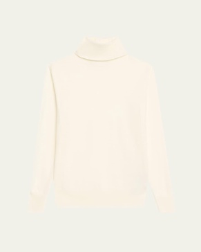 Turtleneck Superfine Merino Wool Lightweight Sweater
