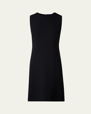 Wool Crepe Double-Face Dress