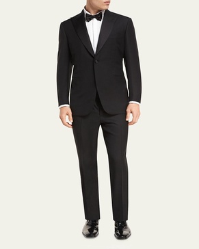 Two-Piece Wool Tuxedo Suit
