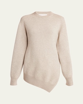 Cruise Asymmetric Wool Cashmere Sweater