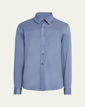 Men's Silk Pique Sport Shirt