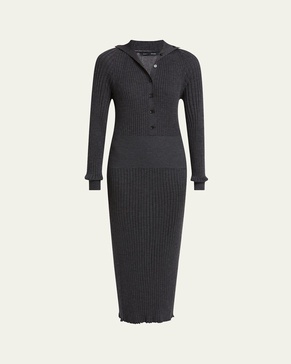 Maeve Body-Con Superfine merino Silk Maxi Dress