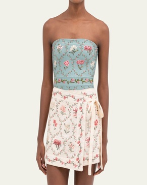 Luna Orquidea Mini Skirt Coverup