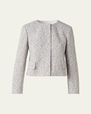 Adriana Short Tweed Boucle Jacket