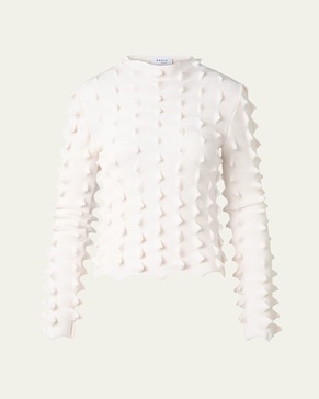 3D Sail Knit Long-Sleeve Sweater