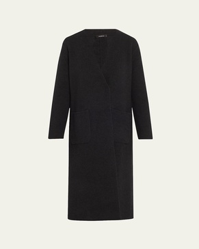One-Button Cashmere Coat