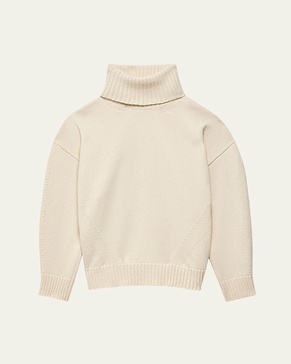 Oversized Luxe Cashmere Wool Turtleneck Sweater