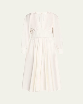 Viro Long-Sleeve Midi Dress