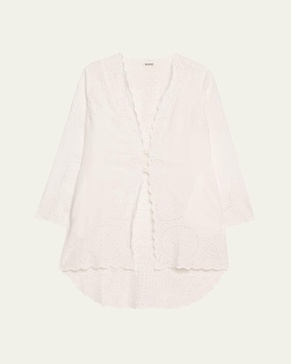 Belvoir Broderie Anglaise Lace Top