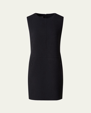 Wool Crepe Mini Dress