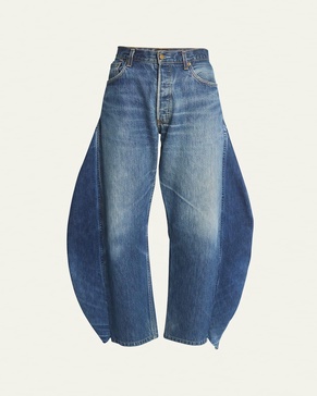 Upcycled Jeans with Side Inserts