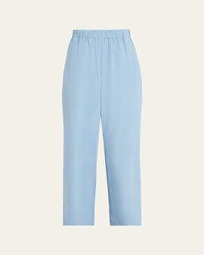 Riverside Wide-Leg Organic Cotton Poplin Pants
