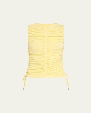 Dani Ruched Drawstring Top