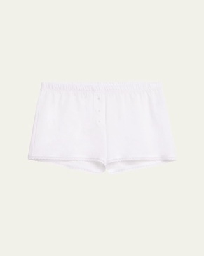 Anji Lace-Trim Cotton Boxers