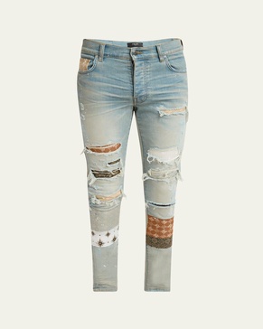 Men's MA Quad Art Patch Skinny Jeans