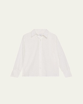 Essen Eyelet-Embroidered Cotton Blouse