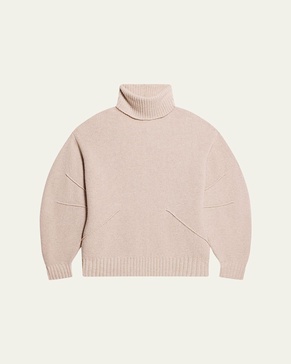 Apex Chunky Wool-Cashmere Turtleneck Sweater