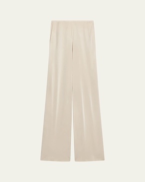 Straight-Leg Fluid Pull-On Pants