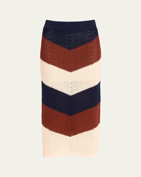 Tia Crochet Midi Skirt