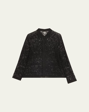 Blooming Threadwork Lace Shirt