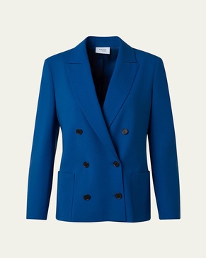 Double-Breasted Cool Wool Jacket
