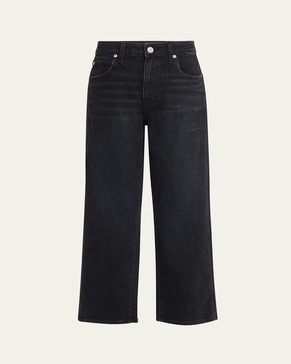 Billie Wide Straight Cropped Jeans